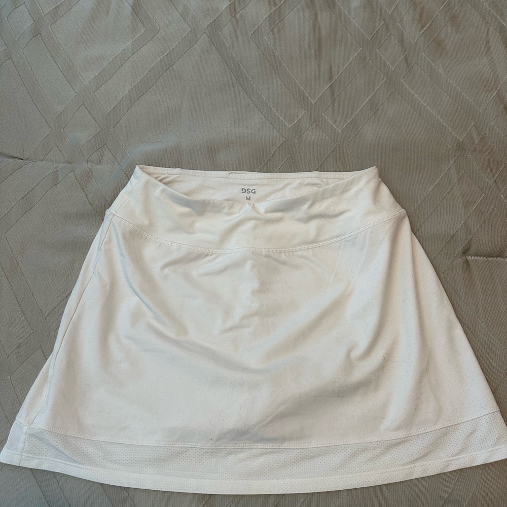 DSG Women's White A-Line Golf or Tennis Skirt